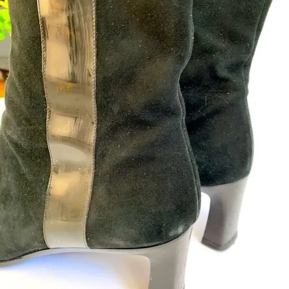 ♥️♥️♥️ Gucci black suede boots size 7 US♥️♥️♥️ - Picture 5 of 6